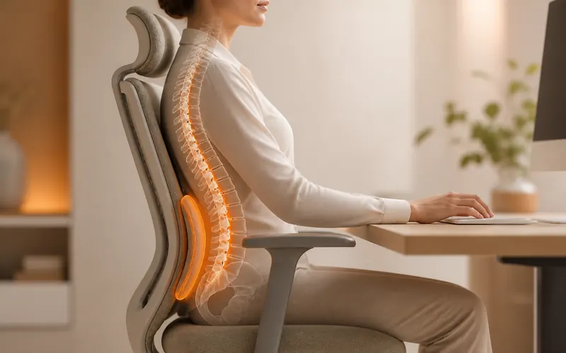 Thiết kế ôm sát đường cong sinh lý cột sống
